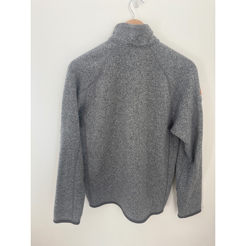 Patagonia Better Sweater 1/4 Zip Pullover Mens Medium Grey Heather Fleece Jacket - Picture 4 of 5